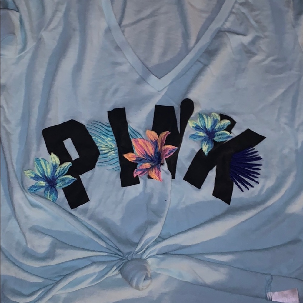 pink/ vs crop top